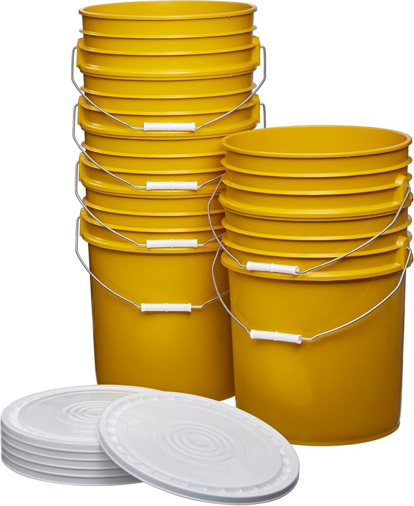 Hudson Exchange heavy duty HDPE bucket for container gardening