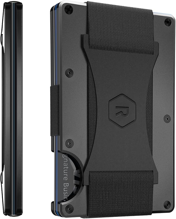 Ridge minimalist metal wallet with cards