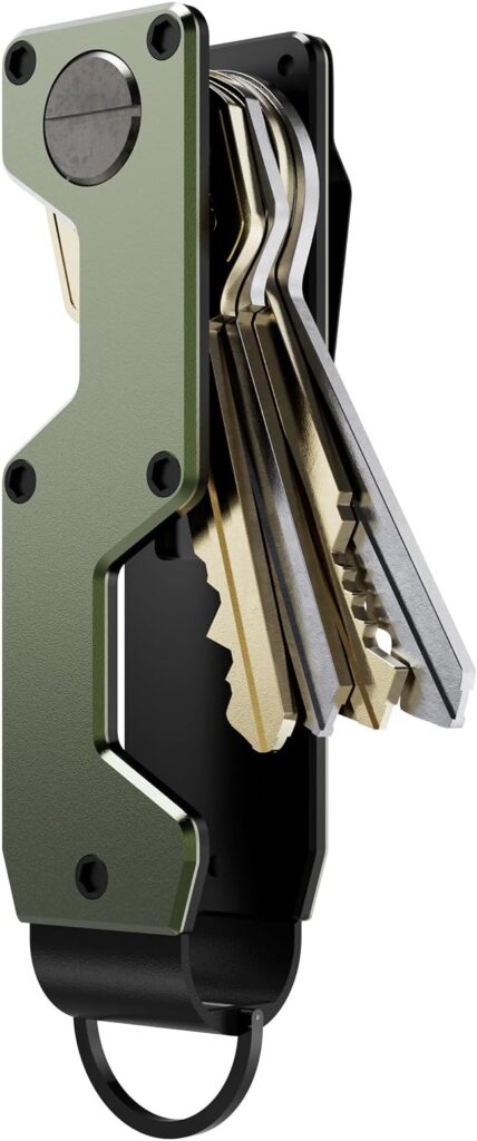 Compact key organizer minimalist key holder for everyday carry keychain organization