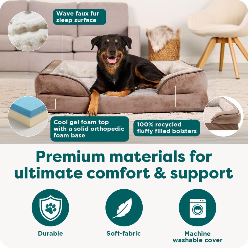 cooling gel dog bed for comfort and temperature control