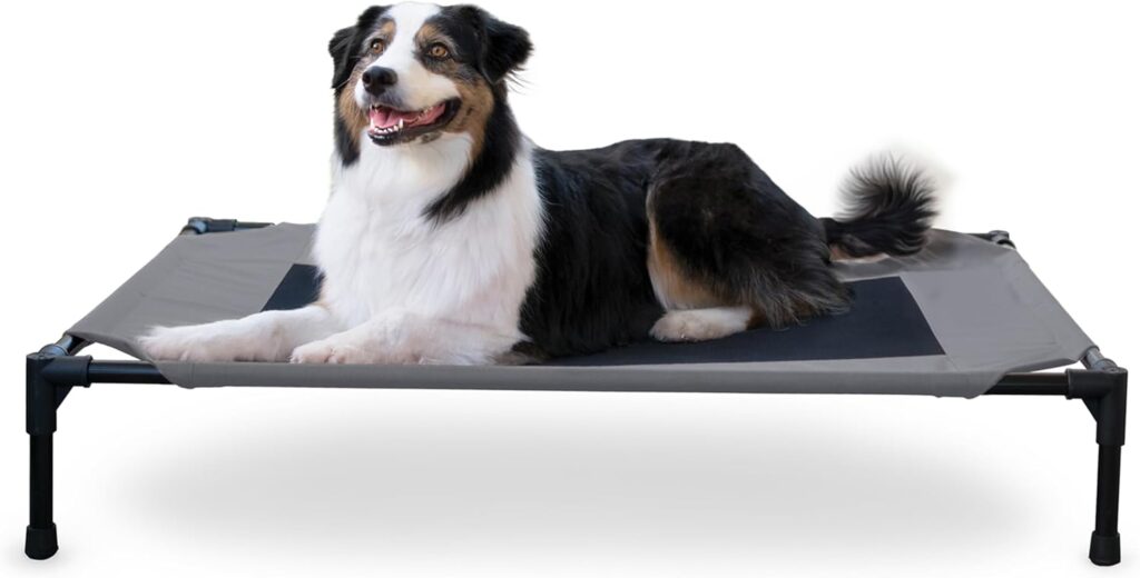 elevated cooling dog bed for large dogs